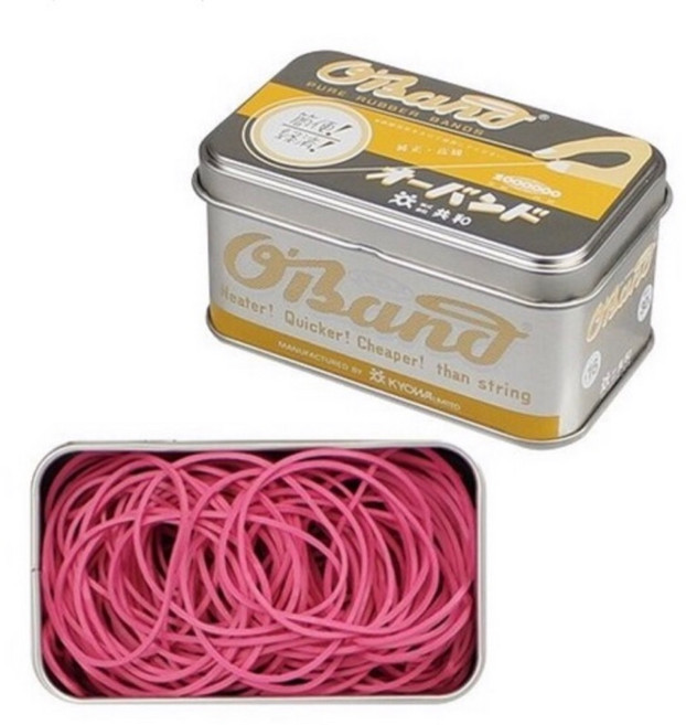 O'Band 盒裝橡皮筋, 1個, 淺藍色