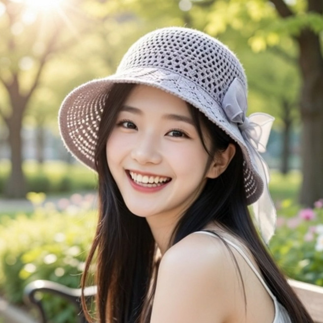 티앤비 여성 봄 여름 리본 버킷햇 챙넓은 나들이 모자