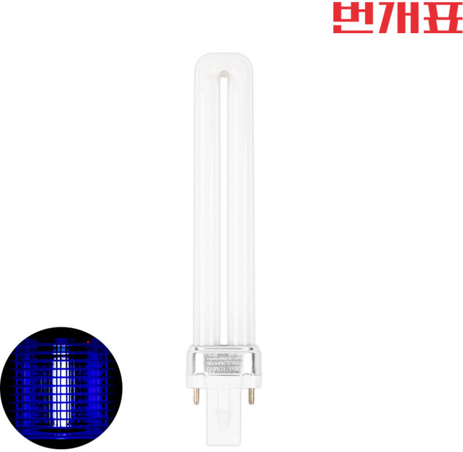 번개표 넉다운 FPX9W BL 해충퇴치용 유인 램프 포충, 1개