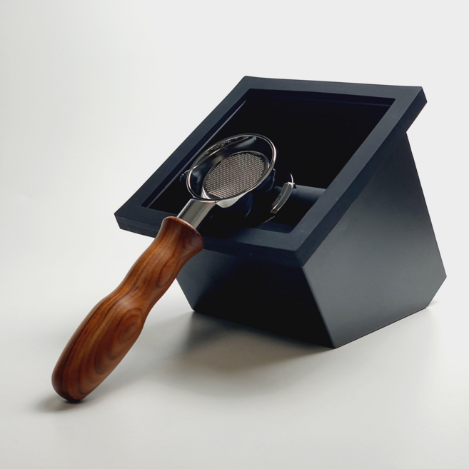 빈플랜트 매립 넉박스 매립형 넛박스 고무바 매립식 커피 찌꺼기통 카페 상업용, 3. 매립형 넉박스 블랙(사선형), 1개