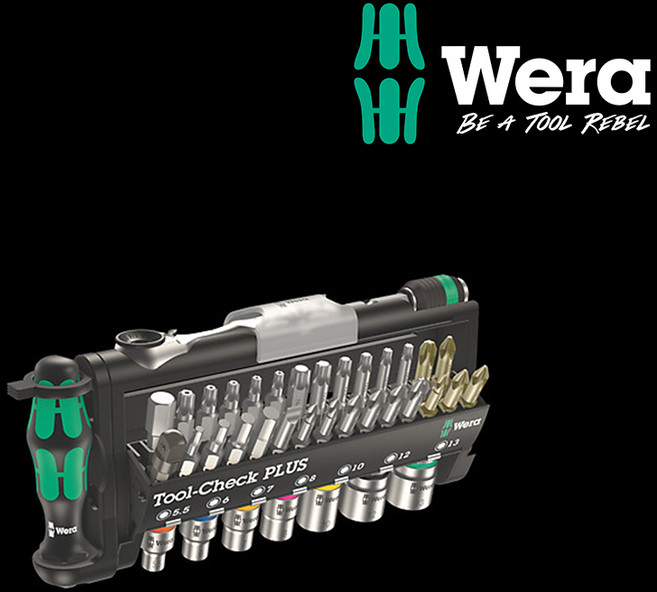 WERA 정품 베라 Tool-Check Plus 라쳇 소켓 비트세트 39pcs (056490)