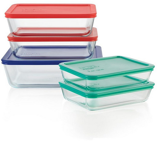 Pyrex 심플리 스토어 글래스 식품 보관 용기 24피스, 1개