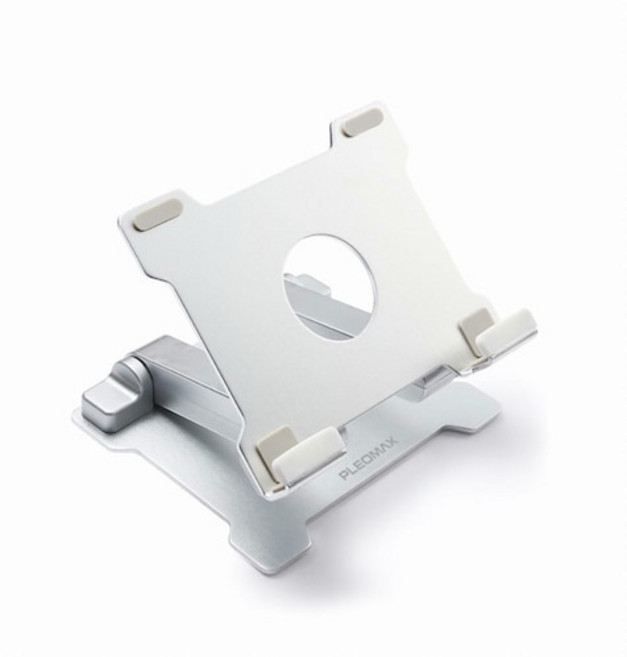 플레오맥스 알류미늄 접이식 태블릿 노트북 거치대 PLS-A3, 실버