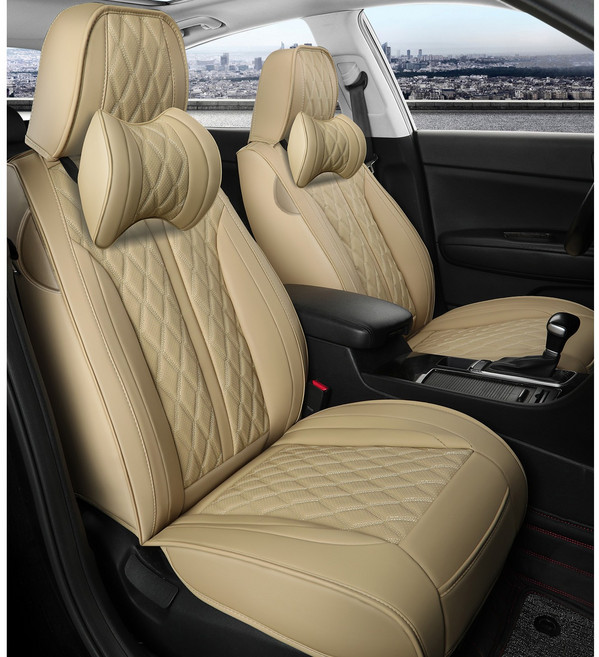 카시트보호매트 차시트교체 가죽 카 차량용 방석 그랜저르블랑 시트커버 SF-681 운전석 1SET, 베이지, SF-681 앞좌석1SET, 1개