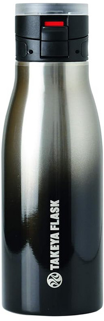 타케야 공식 스테인리스 보틀 500ml 보온·보냉 트래블러 17 물통 TAKEYA FLASK 직음 원터치 개폐식 수납식 캐리 핸들 실리콘 패드 타케야 플라스크 TAKEYA 크롬 블