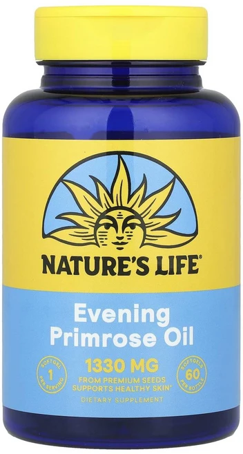 네이쳐스라이프 감마리놀렌산 달맞이꽃 오일 1300mg 소프트젤 60정, 1개 - 쿠팡