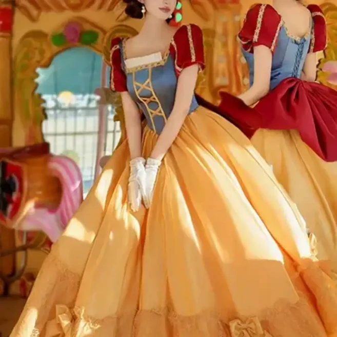 채운봄 백설공주 코스프레 디즈니코스튬 채운봄 디즈니 드레스 공주 할로윈 브라이덜샤워 졸업사진