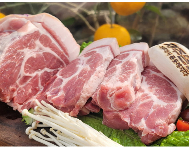 제주도흑돼지 오겹살 목살 흙삼겹살 앞다리살 돈마호크 택배 선물세트, 1개, 1.숙성 흑오겹살/1.가정구이용 1~1.5cm, 500g