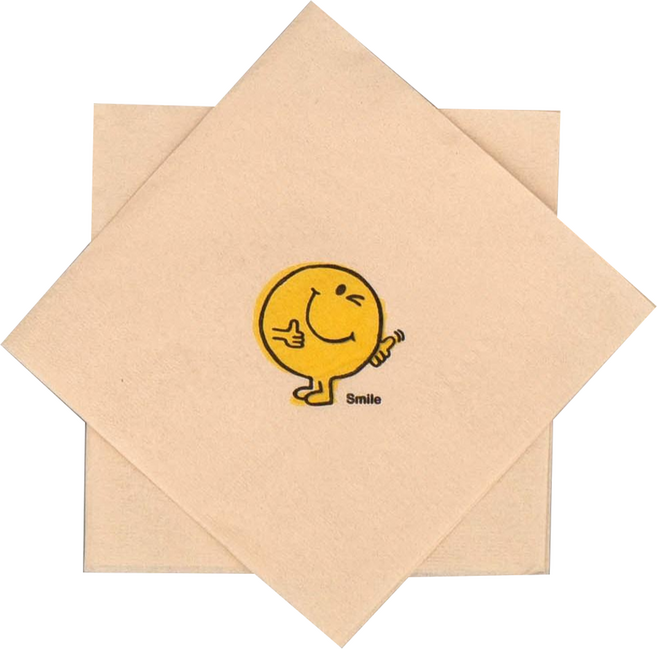 에버크린 친환경 대나무 칵테일 냅킨, 윙크 스마일, 8000매, 1매입