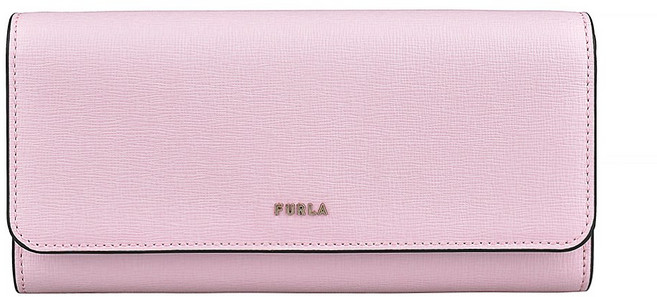 FURLA BABYLON 字母LOGO十字紋防刮牛皮12卡長夾 耐用