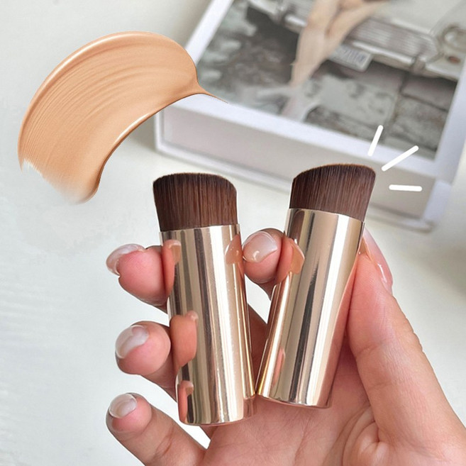 미니 핑거 파데브러쉬+전용케이스 컨실러 파운데이션 블러셔 브러쉬, 1개, 미니핑거브러쉬+케이스