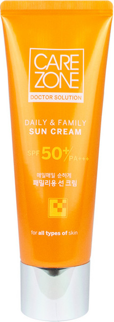 케어존 데일리 앤 패밀리 선 케어 크림 SPF50+ PA+++, 80ml, 1개
