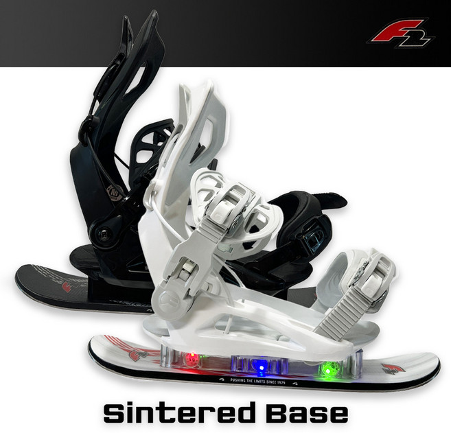 F2 인라인스키 38cm 우드코어 신터드베이스 스키에이트 미니스키 숏스키, 1개, 화이트