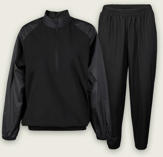 반집업 땀복 조거 팬츠 상하의 세트 다이어트 땀복 운동복 사우나 수트 남녀공용 트레이닝복