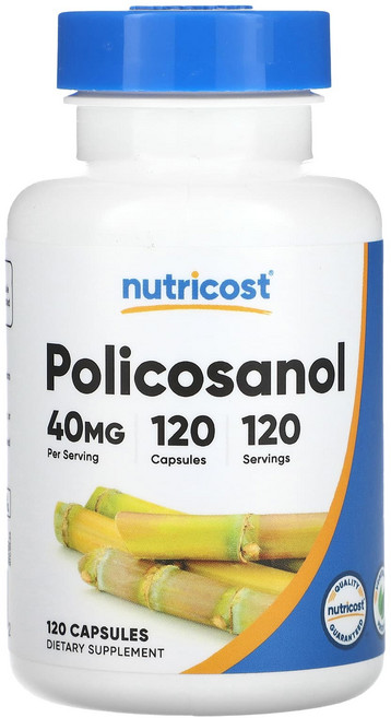 Nutricost 폴리코사놀 40mg 캡슐 120정, 1개
