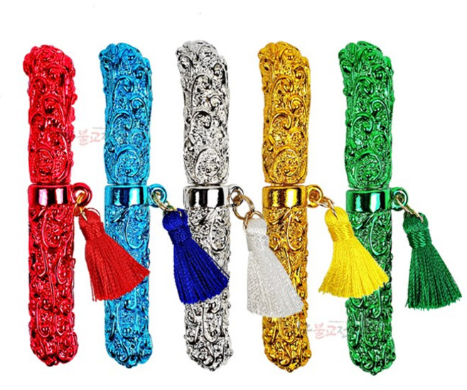 미니은장도(5색) 장식품 공예품 전통소품 기도 법당 불교용품 무속용품, 초록, 1개