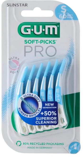 선스타검 소프트픽 프로 부드러운 일회용 치과 치간칫솔 689(60p), 0.8mm, 60개입, 1개 - 쿠팡