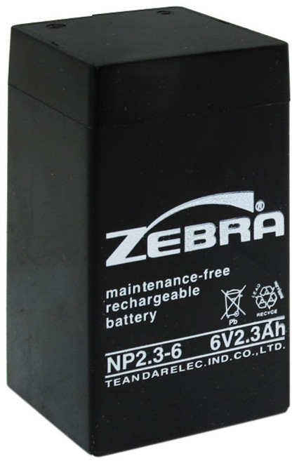 ZEBRA斑馬 NP4-4 4V4Ah 蓄電池 小蜜蜂擴音器/教學擴音機/揚聲器內建電池, 1個