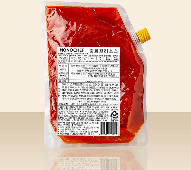 모노쉐프 중화칠리소스 1kg, 1개