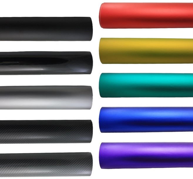 슈프림카 자동차 랩핑지 블랙무광 유광 컬러 카본 차량용시트지, 블랙유광(보호필름O), 1개