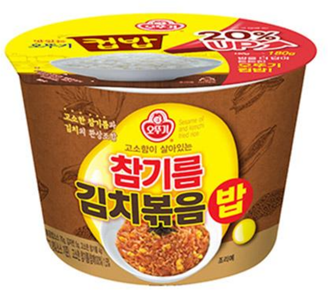 오뚜기 고소한 참기름 김치볶음밥, 259g, 4개