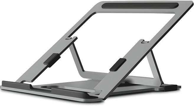 소이믹스 알루미늄 각도조절 노트북 맥북 거치대 SOME1X, 다크그레이, 1개
