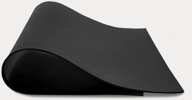 더조아 흑고무판 방진 바닥매트 하수구덮개 소음방지 고무매트 90cm x 2m, 1개, 폭60cm