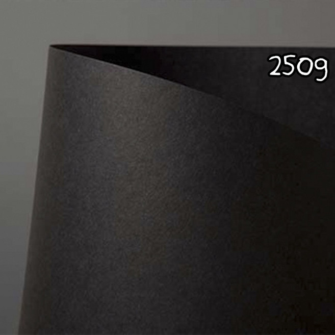 두성 250g 흑기사 흑지 검은색종이 4절 40장 전지10장 재단, 4절 (390 x 540mm / 40매)