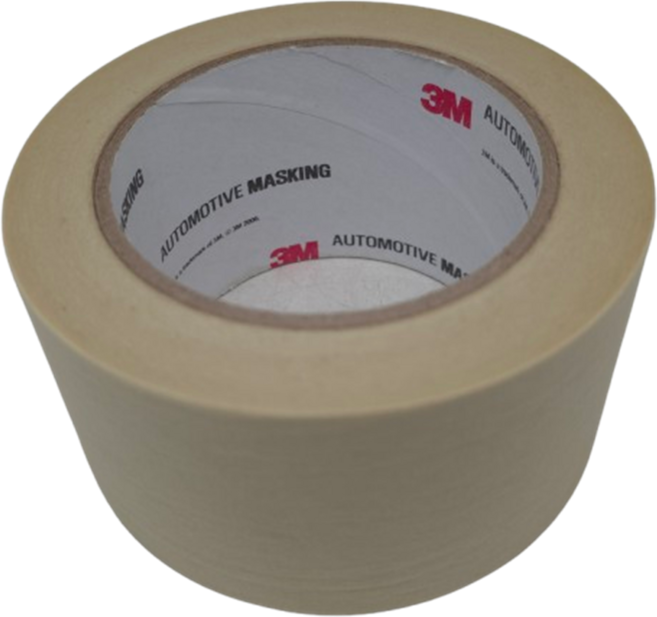 3M 마스킹 테이프 2308 25mm x 40미터 종이 내열 도장 자동차 보양 락카 페인트, 1개