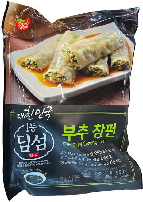 동원 딤섬 부추창펀, 550g, 2개