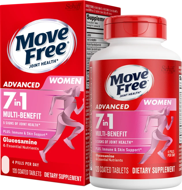 무브프리 어드밴스드 우먼 7 인 1 멀티 베네핏 코팅된 타블렛, 1개, 120정 - 쿠팡