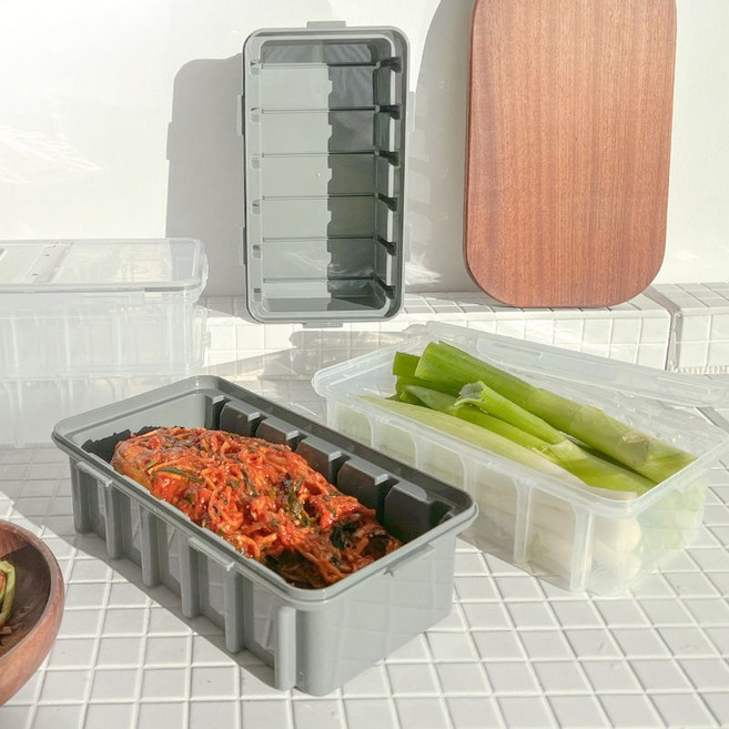 이지 김치 커터 밀폐용기, 1개