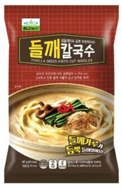 칠갑농산 들깨칼국수 387g, 4개