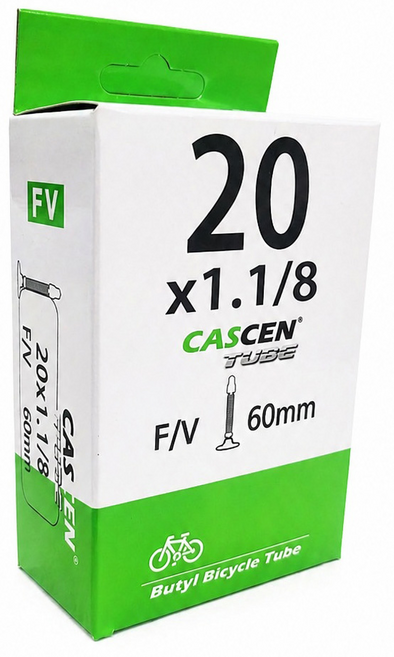 CASCEN 카센 20x1-1/8 ( 451 ) 프레스타 60mm 튜브 자전거타이어 미니벨로, 1개