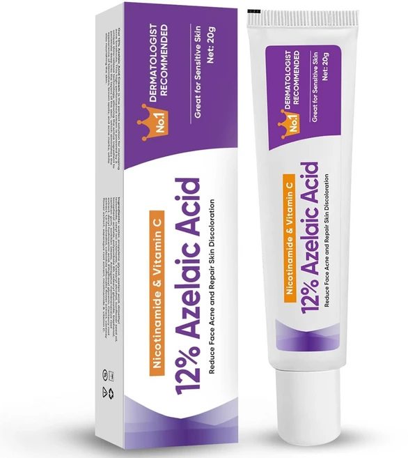 FDA 승인 | 12% 아/젤/라/산 크림 | 지성/민감성 피부 필수 | 피지/모관/잡티 케어 | 무자극 데일리 톤업 크림, 1개 - 쿠팡