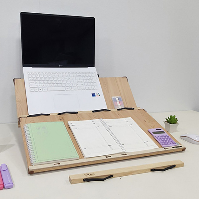 위즈독서대 루미60 (2단뒷판 미장착) 필기용 2단독서대 북스탠드 60M2