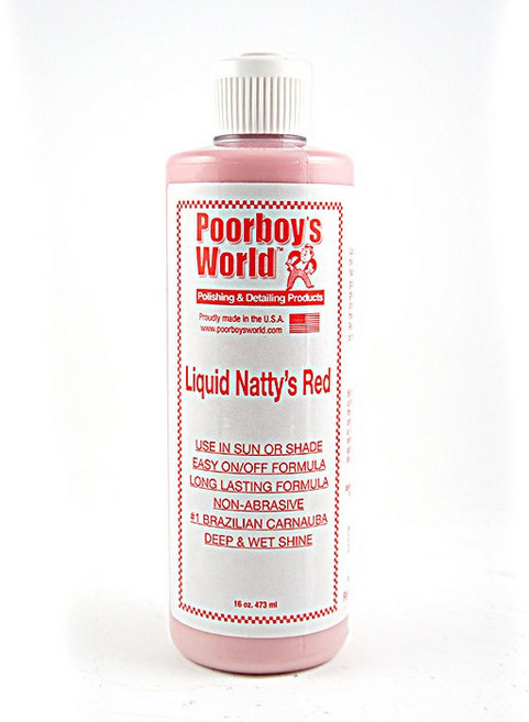 美國 Poorboys Liquid Natty's Red 棕櫚乳蠟 16oz (窮小子紅棕櫚乳蠟) 車極客, 1個