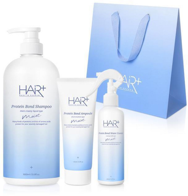 헤어플러스 건성모발 수분 단백질 샴푸 에센스 보습클리닉 선물세트, 1개