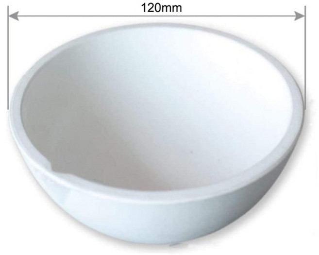 보석 세공 야스리 공구 도구 수공구 연마 금속 조각 반지 금 은 줄 측정 100g-10000g 고온 석영 실리카 용융 도가니 접시 그릇 냄비 주조 금은 금속 보석 주조 용기, 120mm 1500g, 1개