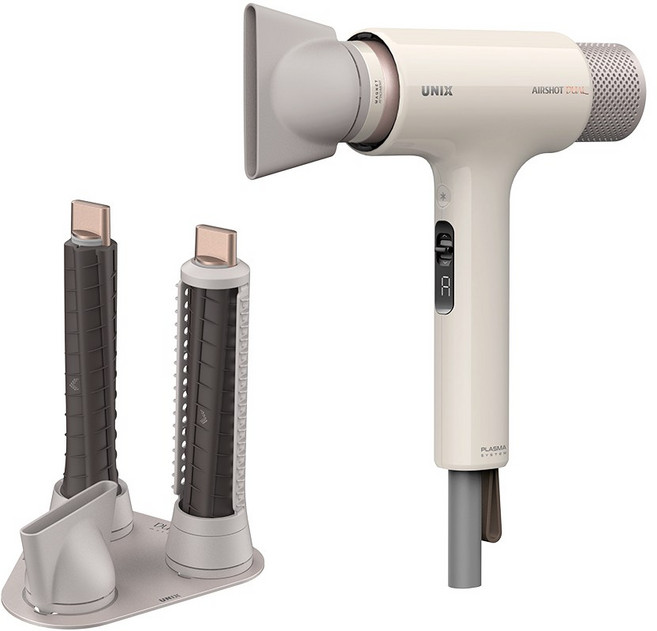 유닉스 에어샷 듀얼모션 헤어 드라이기 1650W, 드라이기/UN D1970, Dark beige