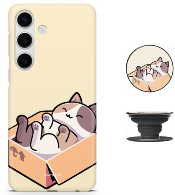 데이투데이 벌러덩누웠냥 스마트 톡 하드 케이스