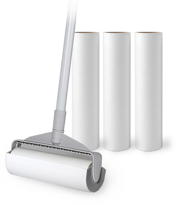 비스토어 사선 돌돌이 테이프클리너 롱 스티키 일체형 (19cm), 1개