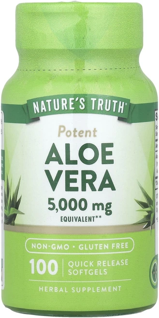 헁복하고 건강하세요 Nature's Truth 알로에베라 5000mg 빠른 방출 소프트젤 100정 늘 챙기셔야합니다, NaturesTruth알로에베라5000mg빠른방출소프트, 1개 - 쿠팡