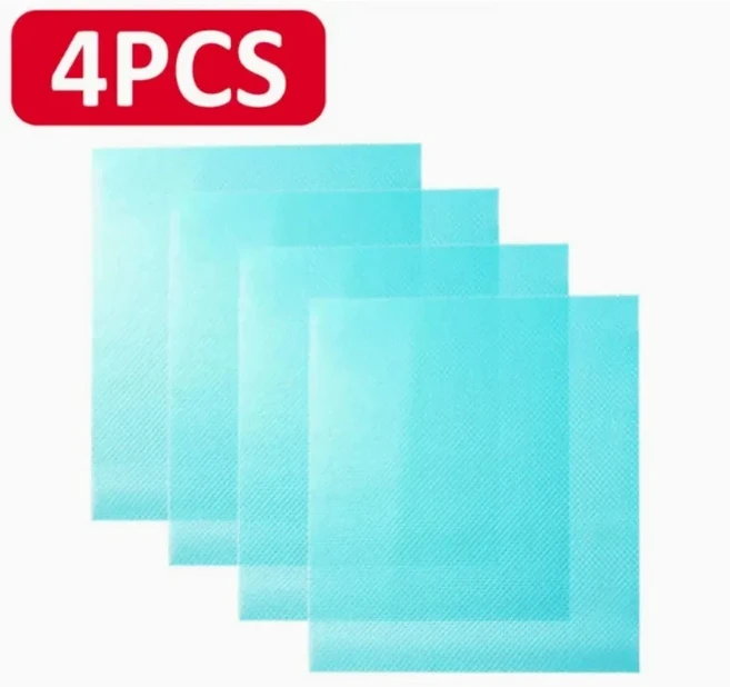 4 개/대 냉장고 라이닝 주방 선반 서랍 냉장고 캐비닛 레이어 매트 빨 수있는 Cuttable EVA 라이닝 보호 필, 01 Blue 4PCS