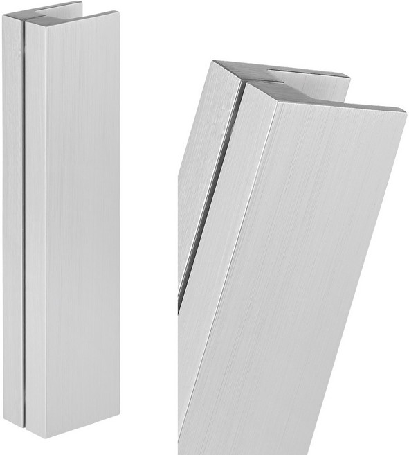 강화도어손잡이 GA152 AL실버 무광 센터340x30x90mm, 1개