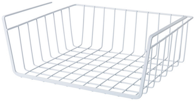 홈데코레 언더선반 걸이형선반 주방 정리선반 싱크대정리, 주방 걸이형 언더선반(대형) 화이트, 1개