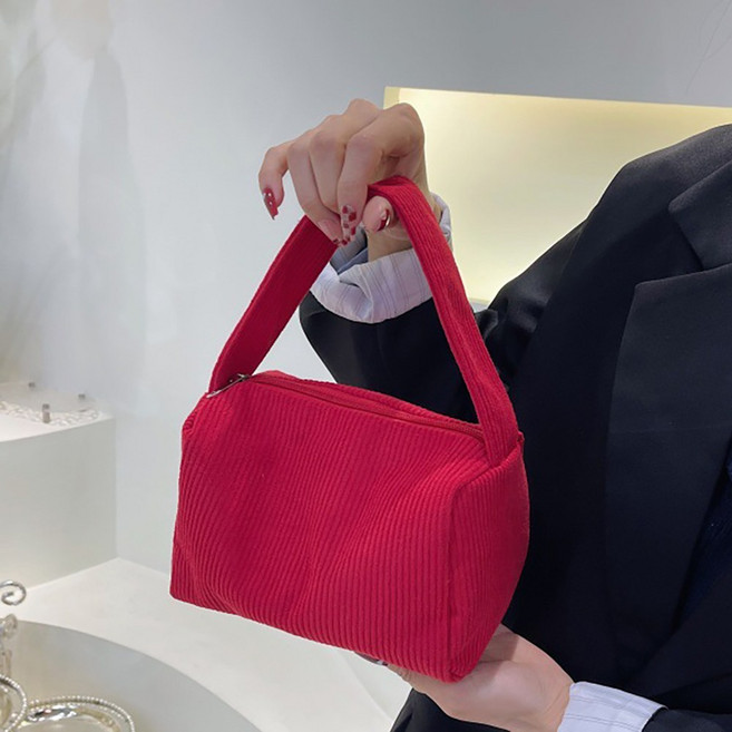 [볼리코스] 코듀로이 미니 가방 토드백