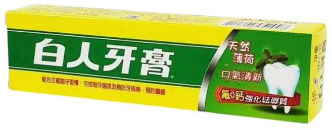 T.KI 白人 牙膏 清新薄荷, 1條