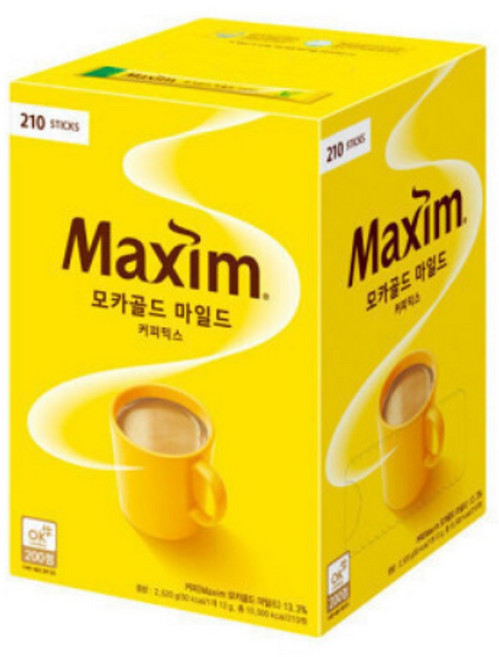 맥심 모카골드 마일드 커피믹스, 12g, 210개입, 1개