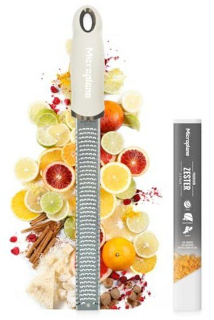 Microplane 마이크로플레인 제스터 그레이터 유럽 내수용 주방 강판 스테인리스 블레이드, 약 325 x 35 x 30 mm, 1개, 캐시미어 베이지